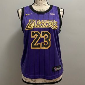 Lakers Lebron James Nike Jersey Boys Medium